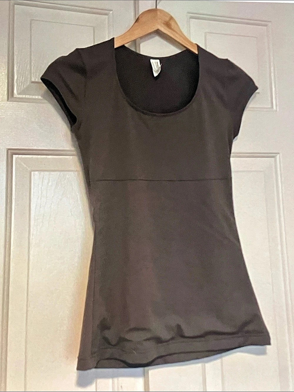Sweet Nothings Short Sleeve Top in Brown Size Medium